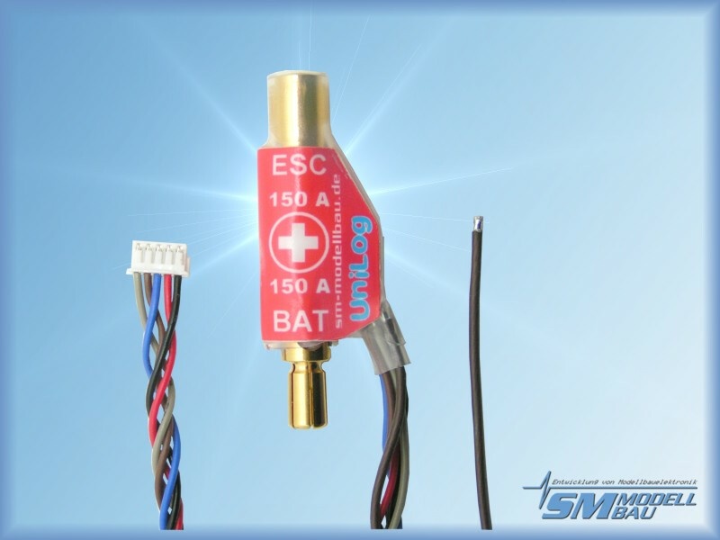 UniLog current sensor 150 A, 5,5 mm gold plug for batteries